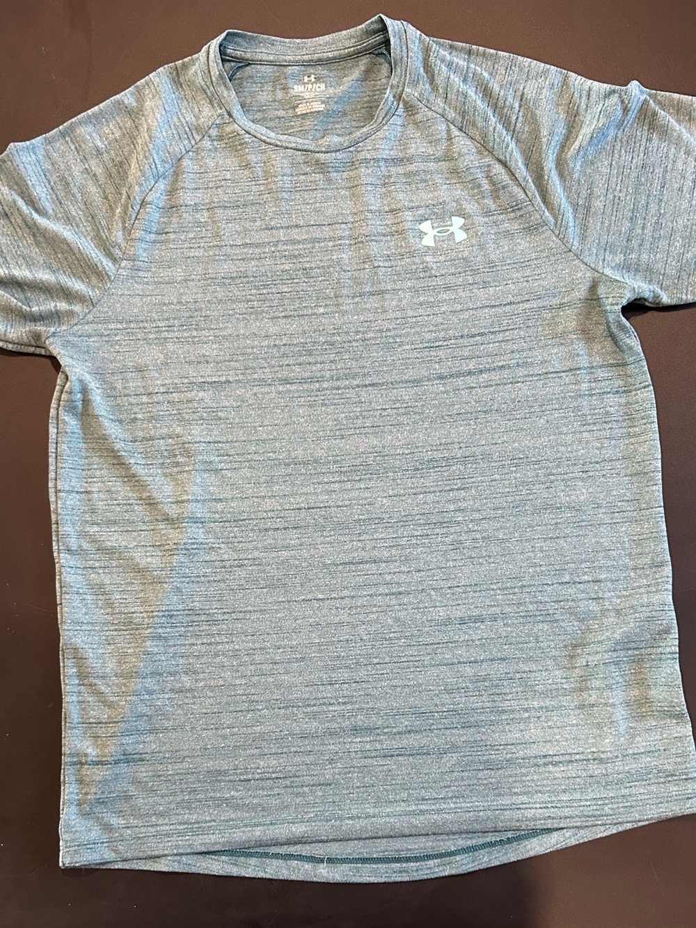 Under Armour Men's Heathered Teal Short Sleeve Performance Tee